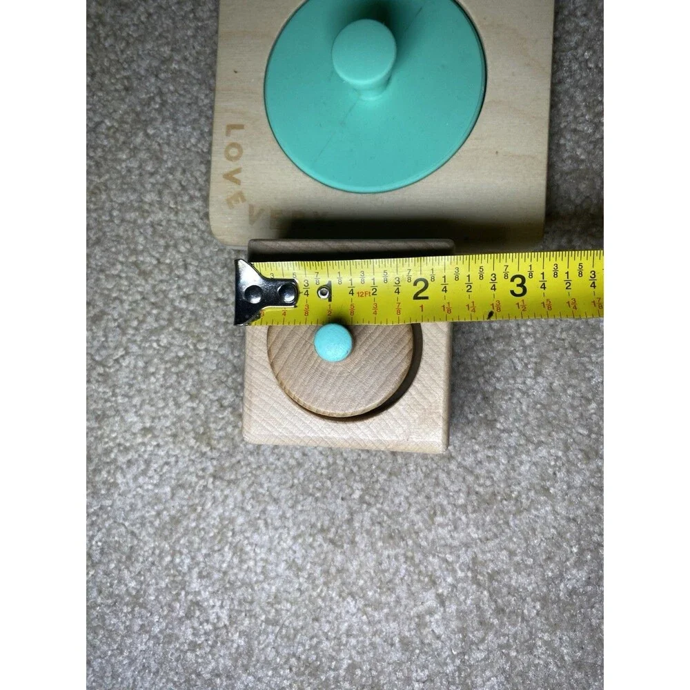 Lovevery Montessori Wooden Puzzle Set Fine Motor Baby Toddler Learning Toy